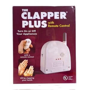 The Clapper Plus With Remote Control NIB Factory Sealed